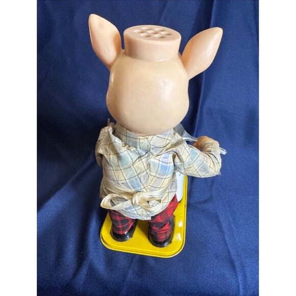 Vintage Tin 1950s Piggy Cook Battery Operated Toy Japan Parts or Repair - Picture 4 of 9